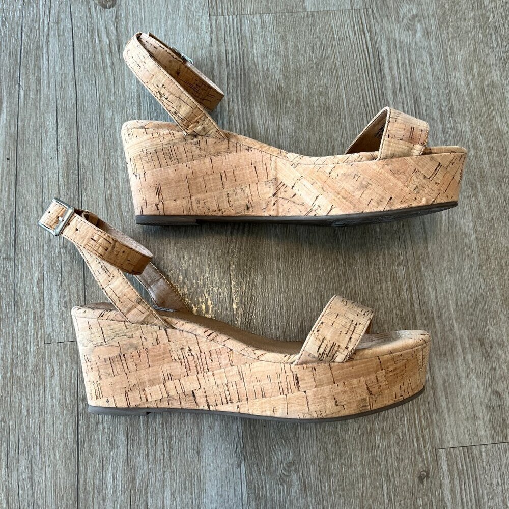 Womens Steve Madden Cork Sandals - 10 - Picture 2 of 9
